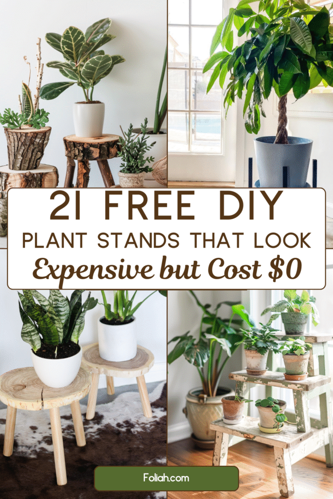 21 Free DIY Plant Stand Ideas That Look Expensive but Cost $0 or Next to Nothing