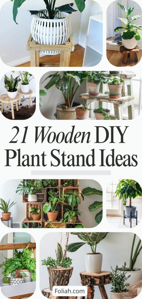 21 Wooden DIY Plant Stand Ideas