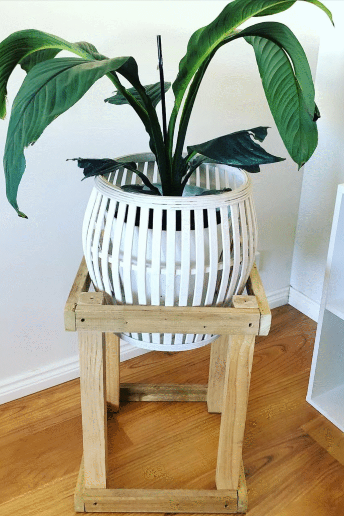 DIY plant stand made from left over timber by _diy_create_ via Instagram