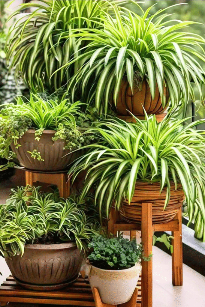 Gorgeous spider plant display by flowerlovers2022 via Instagram